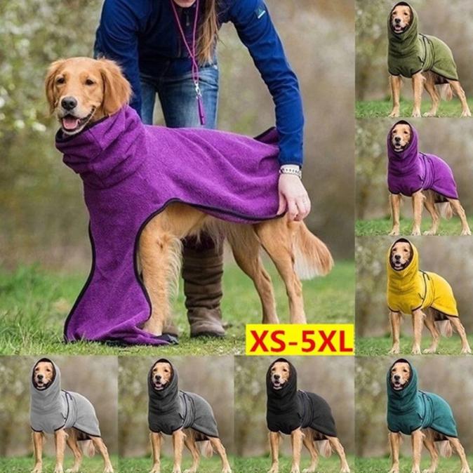 isolatie Onderdrukking Bekwaamheid Warm Fleece Vest met Capuchon voor Honden - huisdier-online.nl