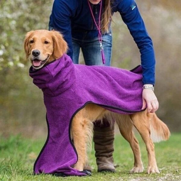 Warm Fleece Vest met Capuchon voor Honden