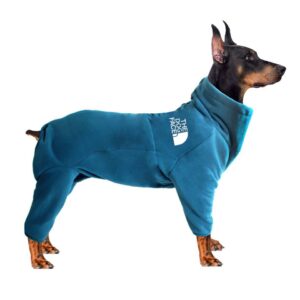 The Dog Face Teddy Lounge - Warm Fleecepak voor Honden blauw