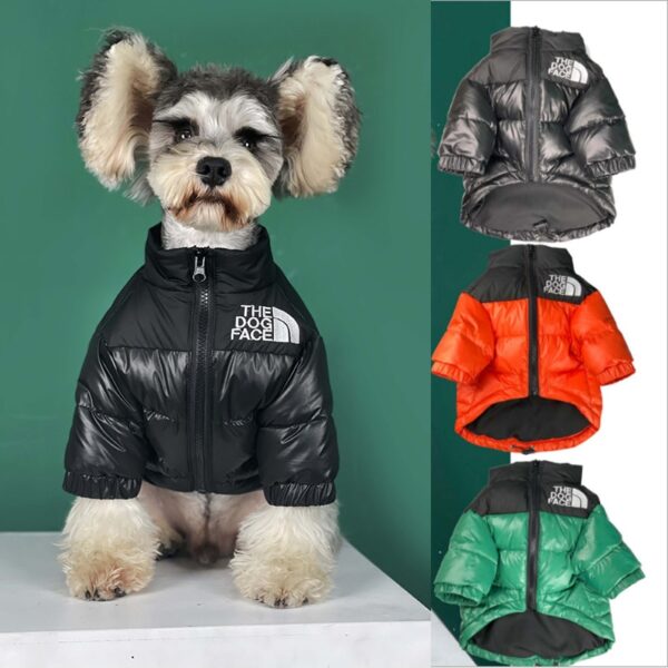The Dog Face Retro Nuptse Jacket - warme Winterjas voor Honden