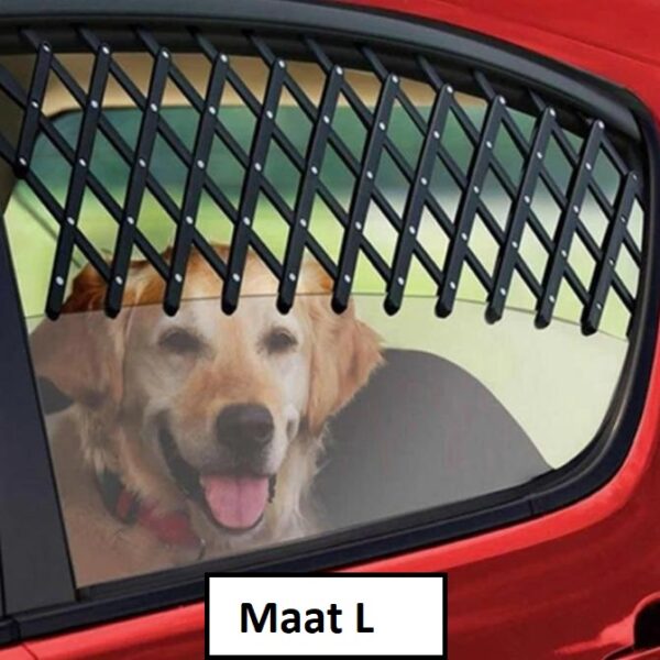 Raamrooster/Autotralies voor Honden - Veilig met open Autoraam rijden