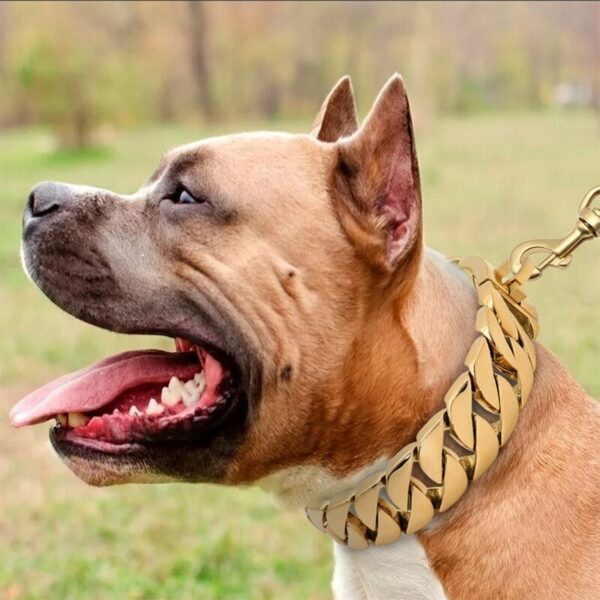 Heavy Duty Cuban Link Halsband Voor Honden - 3.2cm breed