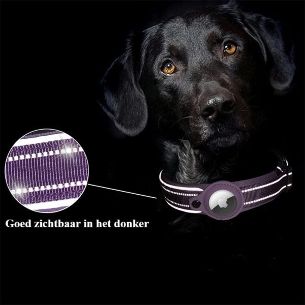 Reflecterende Apple AirTag Halsband voor Honden