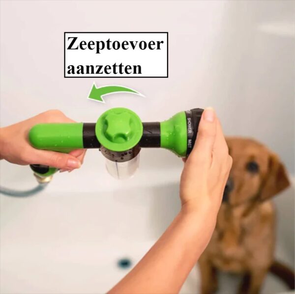 Shampoo Shower - Hondendouche met Shampooreservoir - met 8 Standen