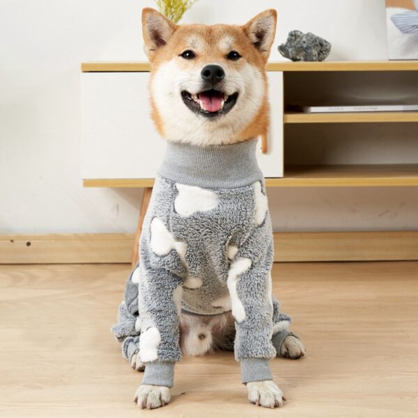 Warme Fleece Pyjama voor Honden